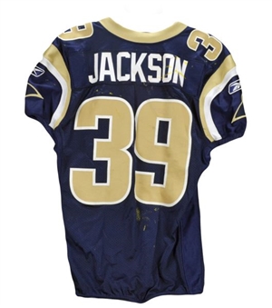 2011 Stephen Jackson Pink Game Used Rams Jersey PSA/DNA 10/2/2011